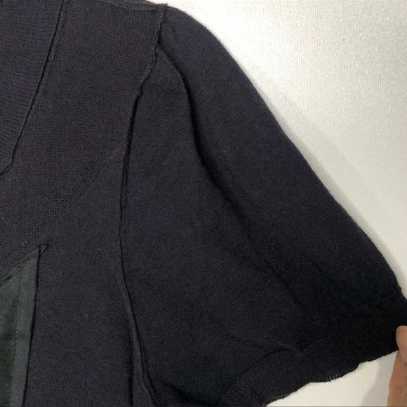 Marc Jacobs Black Silk Front Button Bow Top | Size M - Picture 10 of 14